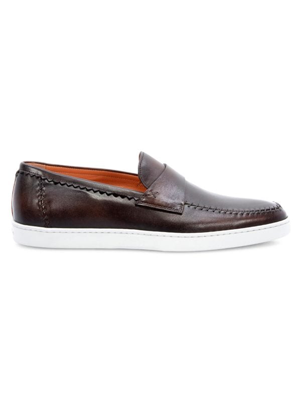 Santoni Years Of Age Leather Loafers